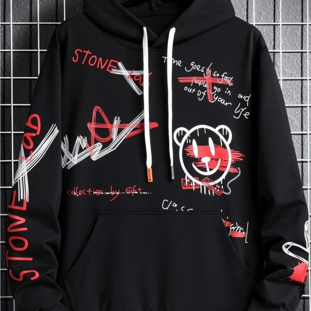 this hoodie is really soft. if you like baggy clothes